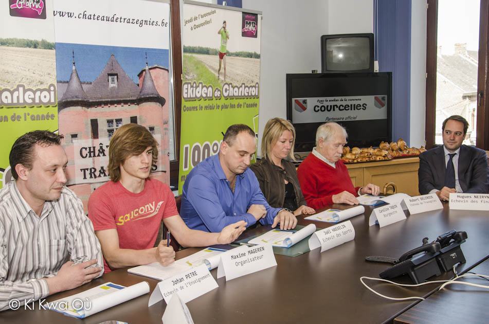 Conférence de presse pour l'ekiden