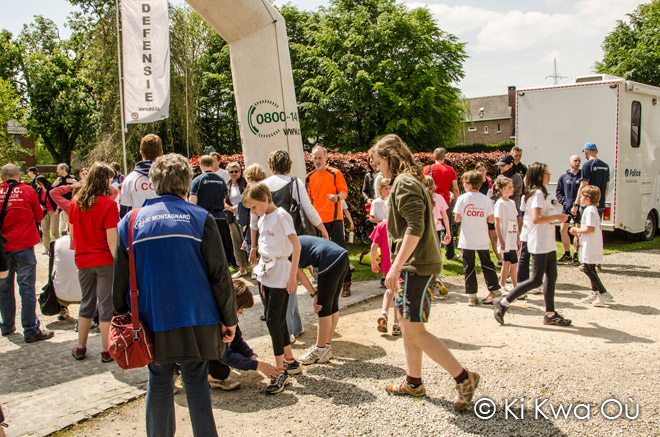 Arrivée des participants à l'Ekiden