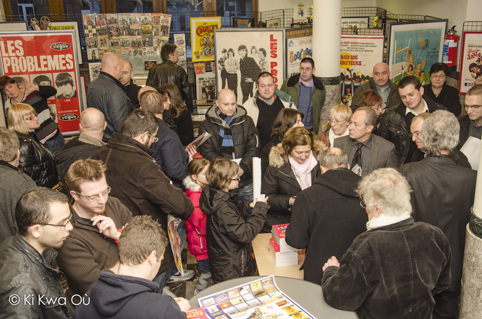 exposition sur les charlots, vue des participants