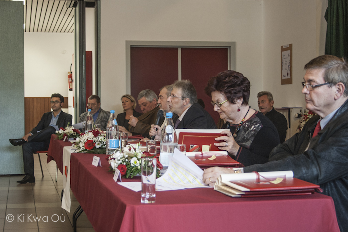 Table du bourgmestre, des échevins et conseillers