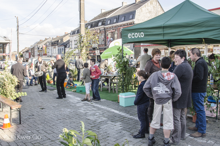 Jazz band et son public